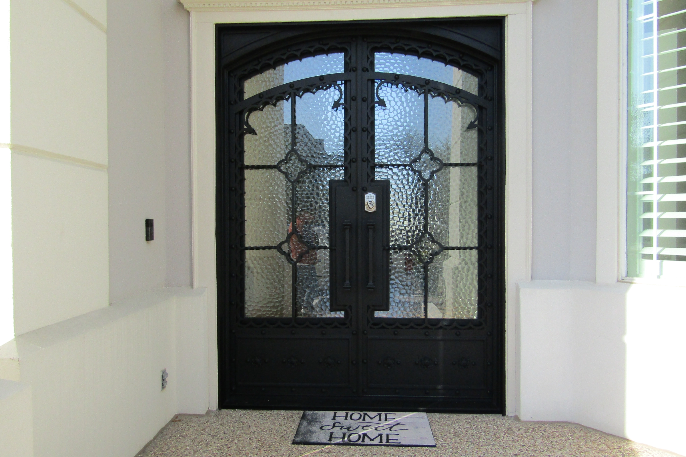 Elegant front iron door